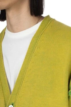 Reversible Washed Cardigan - Green 17 Reversible Washed Cardigan - Green -Lemaire Shop UNUSED Reversible Washed Cardigan Green US2437 002 15 m