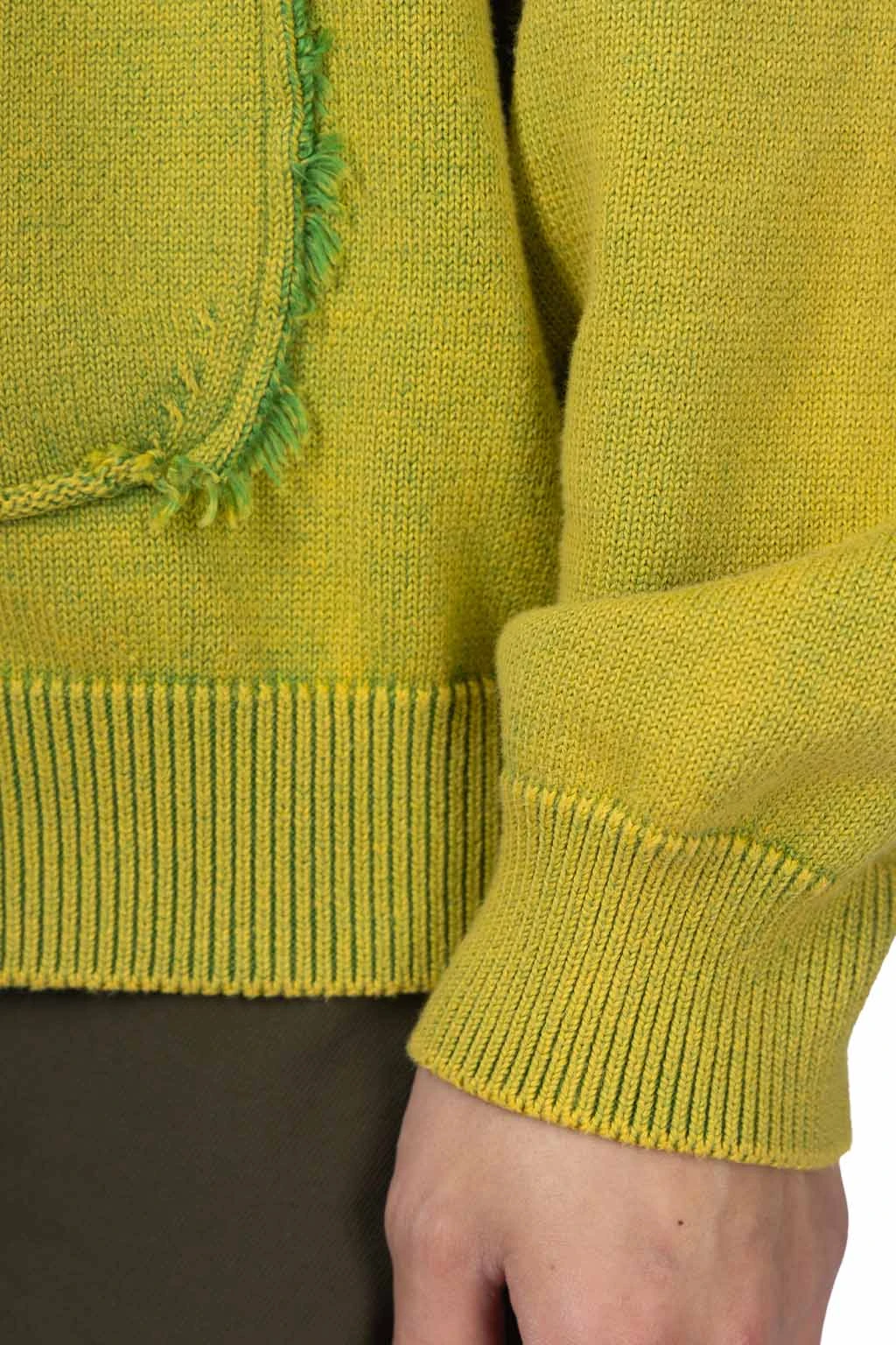 Reversible Washed Cardigan - Green 7 Reversible Washed Cardigan - Green - Image 7