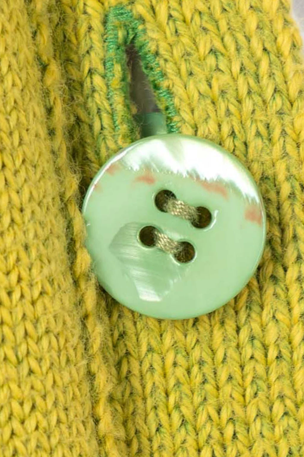 Reversible Washed Cardigan - Green 11 Reversible Washed Cardigan - Green - Image 11