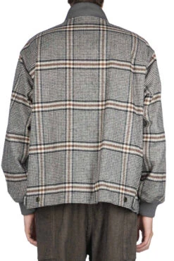 Fly Front Rib Collar Jacket - Black X Brown -Lemaire Shop tss Fly Front Rib Collar Jacket Black x Brown TT49GJ01 04