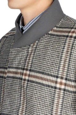 Fly Front Rib Collar Jacket - Black X Brown -Lemaire Shop tss Fly Front Rib Collar Jacket Black x Brown TT49GJ01 05