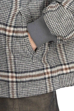 Fly Front Rib Collar Jacket - Black X Brown -Lemaire Shop tss Fly Front Rib Collar Jacket Black x Brown TT49GJ01 06