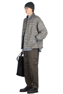 Fly Front Rib Collar Jacket - Black X Brown -Lemaire Shop tss Fly Front Rib Collar Jacket Black x Brown TT49GJ01 07