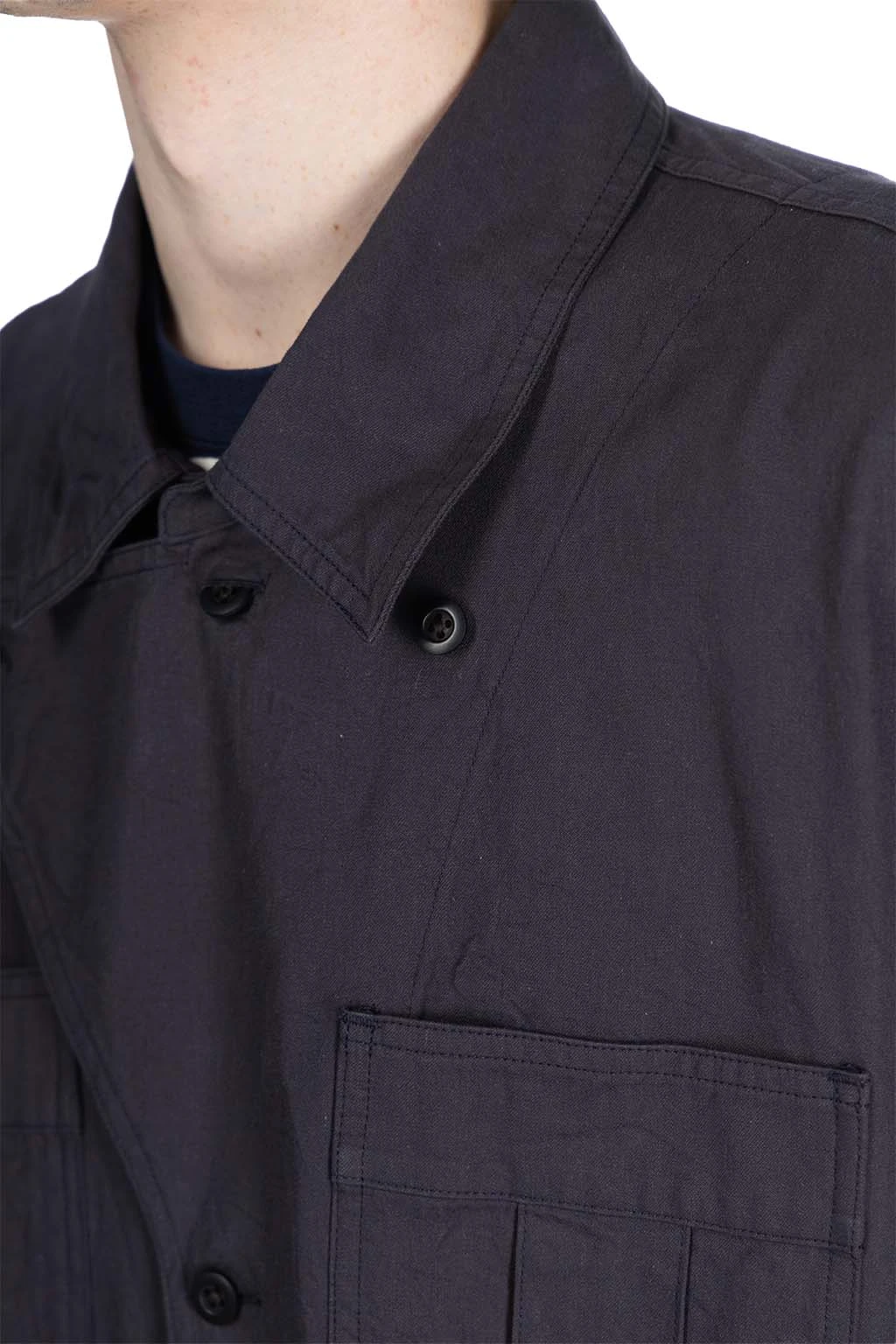 Military Shirt Jacket - Dark Navy 5 Military Shirt Jacket - Dark Navy - Image 5