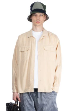 Round Flap Pocket Shirt - Cream